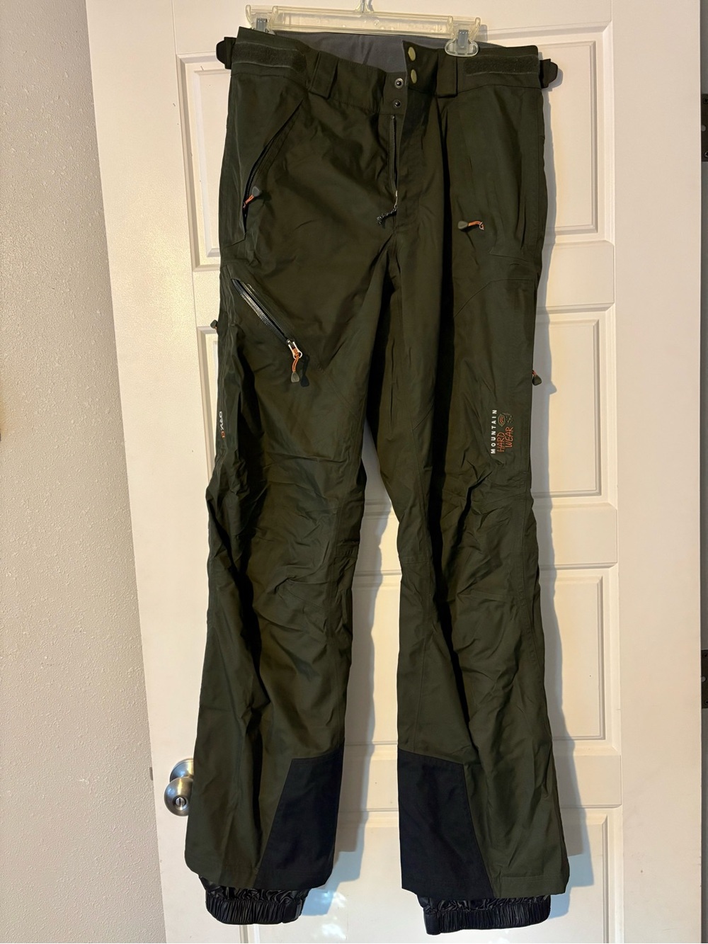 Mountain Hardwear Men's Olive Green Cargo Snow Pants